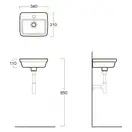 Мини-раковина Simas Evolution 340 х 310 мм (EVO14) фото 3 Aquada.com.ua
