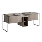 Тумба под раковину с консолью Simas Frame 181 х 57 х h72 см, дуб тёмный (FM2 Rovere scuro)