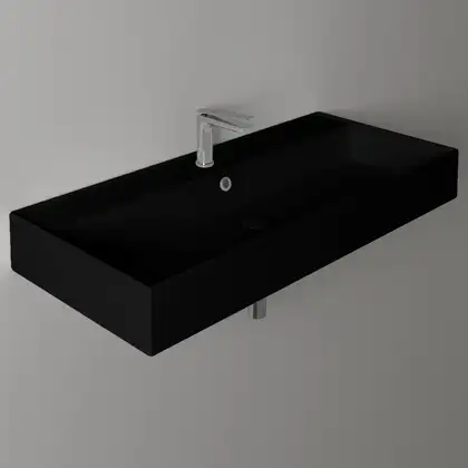 Раковина подвесная Simas Agile 101 х 46 см, Nero Matt (AG101NERO) фото 2 Aquada.com.ua Раковина подвесная Simas Agile 101 х 46 см, Nero Matt (AG101NERO) фото 2 Aquada.com.ua