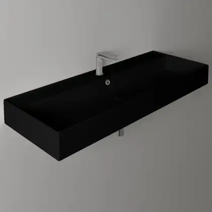 Раковина подвесная Simas Agile 121 х 46 см, Nero Matt (AG121NERO) фото 2 Aquada.com.ua Раковина подвесная Simas Agile 121 х 46 см, Nero Matt (AG121NERO) фото 2 Aquada.com.ua