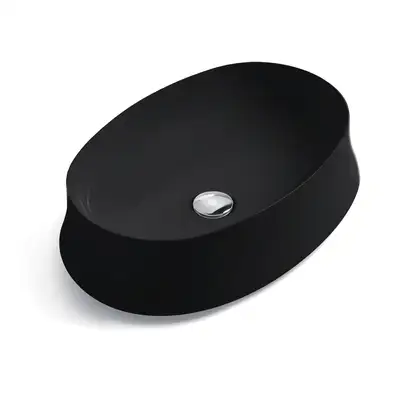 Раковина накладная на столешницу Simas Sharp 60 х 42 см, чёрный матовый (SH04NM) фото 1 Aquada.com.ua Раковина накладная на столешницу Simas Sharp 60 х 42 см, чёрный матовый (SH04NM) фото 1 Aquada.com.ua