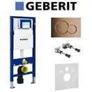 Инсталляция Geberit Duofix (3-в-1) в комплекте с клавишей Sigma 01, латунь (111.300.00.5+156.050.00.1+111.815.00.1+115.770.DT.5) фото 1 Aquada.com.ua