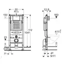 Инсталляция Geberit Duofix (3-в-1) в комплекте с клавишей Sigma 50, стекло цвета умбры (111.300.00.5+156.050.00.1+111.815.00.1+115.788.SQ.5) фото 2 Aquada.com.ua
