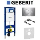 Инсталляция Geberit Duofix (3-в-1) в комплекте с клавишей Sigma 20, хром/мат (111.300.00.5+156.050.00.1+111.815.00.1+115.882.KH.1) фото 1 Aquada.com.ua