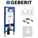 Инсталляция Geberit Duofix (3-в-1) в комплекте с клавишей Sigma 20, белая/золото (111.300.00.5+156.050.00.1+111.815.00.1+115.882.KK.1) фото 1 Aquada.com.ua