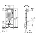 Инсталляция Geberit Duofix (3-в-1) в комплекте с клавишей Sigma 20, белая/золото (111.300.00.5+156.050.00.1+111.815.00.1+115.882.KK.1) фото 2 Aquada.com.ua