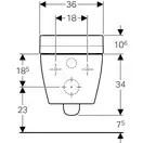 Подвесной унитаз-биде Geberit AquaClean Tuma Comfort (стекло/чёрный) (146.294.SJ.1) фото 2 Aquada.com.ua