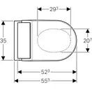 Подвесной унитаз-биде Geberit AquaClean Tuma Comfort (стекло/чёрный) (146.294.SJ.1) фото 4 Aquada.com.ua