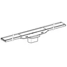 Дренажный канал обрезной 30-130 см Geberit CleanLine60, рамка чёрный металл/нержавеющая сталь (154.457.00.1) фото 2 Aquada.com.ua