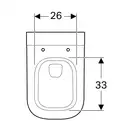 Подвесной унитаз Rimfree (безободковий) Geberit myDay с сиденьем Soft Close (201460600+575410000) фото 5 Aquada.com.ua