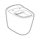 Унитаз приставной напольный Geberit Citterio с сиденьем Soft Close (500.512.01.1+500.540.01.1) фото 3 Aquada.com.ua