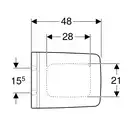 Сиденье для унитаза Geberit Xeno2 с микролифтом Soft Close (500.537.01.1) фото 3 Aquada.com.ua