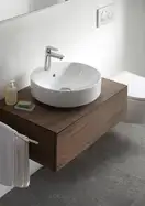 Тумба для накладной раковины Geberit VariForm 90 х 51 х h23,5 см, тёмный орех (501.168.00.1) фото 3 Aquada.com.ua