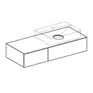 Тумба для накладной раковины Geberit VariForm 120 х 51 х h23,5 см, лава матовый (501.172.00.1) фото 2 Aquada.com.ua
