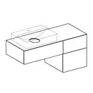 Тумба для накладной раковины Geberit VariForm 120 х 51 х h55 см, лава матовый (501.184.00.1) фото 2 Aquada.com.ua