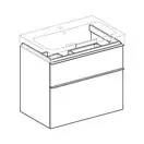 Тумба под раковину 75 см Geberit iCon, копус платиновый глянец (840377000) фото 2 Aquada.com.ua