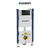 Инсталляция Geberit Duofix 458.105.DW.1 (4-в-1) комплект (клавиша черный глянец)