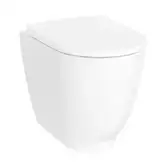 Geberit унитаз напольный Rimfree (безободковый), с сиденьем Soft Close (500.602.01.2+500.605.01.2)