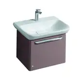 Тумба под раковину Geberit myDay 540х410х405 мм, глянцевая какао с молоком (824066000)