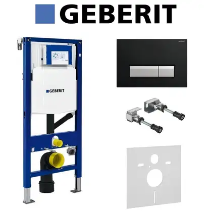 Инсталляция Geberit Duofix (3-в-1) в комплекте с клавишей Sigma 40 (функция поглащения запахов), черный/мат/алюминий (111.370.00.5+156.050.00.1+111.815.00.1+115.600.KR.1) фото 1 Aquada.com.ua Инсталляция Geberit Duofix (3-в-1) в комплекте с клавишей Sigma 40 (функция поглащения запахов), черный/мат/алюминий (111.370.00.5+156.050.00.1+111.815.00.1+115.600.KR.1) фото 1 Aquada.com.ua