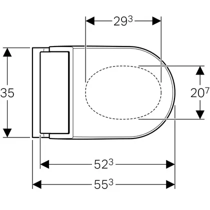 Подвесной унитаз-биде Geberit AquaClean Tuma Comfort (стекло/чёрный) (146.294.SJ.1) фото 4 Aquada.com.ua Подвесной унитаз-биде Geberit AquaClean Tuma Comfort (стекло/чёрный) (146.294.SJ.1) фото 4 Aquada.com.ua