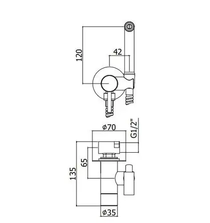 Инсталляция Geberit Duofix 458.161.21.1 (4-в-1) комплект (клавиша хром) + Гигиенический душ Paffoni Tweet Round Mix (цвет - хром) (458.161.21.1+ZDUP110CR) фото 3 Aquada.com.ua