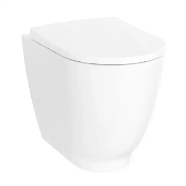 Geberit унитаз напольный Rimfree (безободковый), с сиденьем Soft Close (500.602.01.2+500.605.01.2) фото 1 Aquada.com.ua