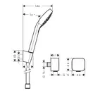 Душевая система скрытого монтажа Hansgrohe Logis/Croma (цвет - хром) (10502020) фото 7 Aquada.com.ua