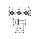 Скрытая часть для термостата Hansgrohe ShowerTablet 600 (13129180) фото 2 Aquada.com.ua
