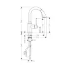 Смеситель для кухни, однорычажный Hansgrohe Talis Classic (цвет - хром) (14864000) фото 2 Aquada.com.ua