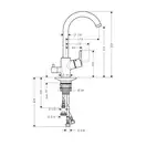 Смеситель для кухни, однорычажный Hansgrohe Talis S (цвет - хром) (14875000) фото 2 Aquada.com.ua