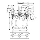 Cмеситель для раковины Hansgrohe PuraVida (цвет - хром), с донным клапаном Push-Open (15073000) фото 3 Aquada.com.ua
