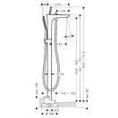 Смеситель отдельностоящий для ванны Hansgrohe PuraVida (цвет - хром/белый) (15473400) фото 4 Aquada.com.ua