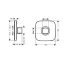 Термостат для душа Hansgrohe Ecostat E (цвет - хром) (15705000) фото 2 Aquada.com.ua