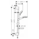 Набор смесителей для ванны 3-в-1 Hansgrohe Novus 70 (цвет - хром) (20180002) фото 4 Aquada.com.ua