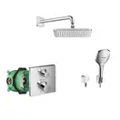 Душевая система скрытого монтажа с термостатом Hansgrohe Croma (цвет - хром) (23714000) фото 1 Aquada.com.ua