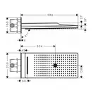 Верхний душ Hansgrohe Rainmaker Select 580 3jet (цвет - хром/белый) (24001400) фото 2 Aquada.com.ua