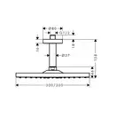 Верхний душ Hansgrohe Raindance E 300 Air 1jet (цвет - хром) (26251000) фото 2 Aquada.com.ua