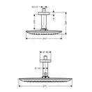 Верхний душ Hansgrohe PuraVida 390х290 мм (27390000) фото 2 Aquada.com.ua