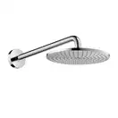 Верхний душ с держателем Hansgrohe Raindance S Ø 240 мм, EcoSmart 9 л/мин (цвет - хром) (27461000) фото 1 Aquada.com.ua