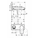 Смеситель для раковины, однорычажный Hansgrohe Metris (цвет - хром) (31085000) фото 2 Aquada.com.ua