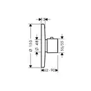 Термостат для душа Hansgrohe Ecostat E (цвет - хром) (31570000) фото 2 Aquada.com.ua