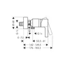 Смеситель для душа Hansgrohe Metris S (цвет - хром) (31660000) фото 2 Aquada.com.ua