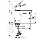 Набор смесителей для душа 3-в-1 Hansgrohe Focus (цвет - хром) (31662773) фото 2 Aquada.com.ua