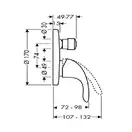 Смеситель для ванны, однорычажный Hansgrohe Focus E (цвет - хром) (31744000) фото 2 Aquada.com.ua