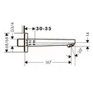 Излив для ванны Hansgrohe Metropol (цвет - хром) (32542000) фото 3 Aquada.com.ua