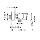 Смеситель для душа Hansgrohe Talis S (цвет - хром) (32620000) фото 3 Aquada.com.ua