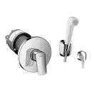 Набор скрытого монтажа с гигиенической лейкой Hansgrohe Logis (цвет - хром/белый) (3A101219 (20180006)) фото 1 Aquada.com.ua