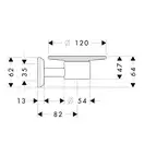 Мыльница Hansgrohe Logis Classic (цвет - хром, керамика белая) (41615000) фото 2 Aquada.com.ua