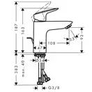 Набор смесителей для ванны 3-в-1 Hansgrohe Logis (цвет - хром) (467207) фото 5 Aquada.com.ua